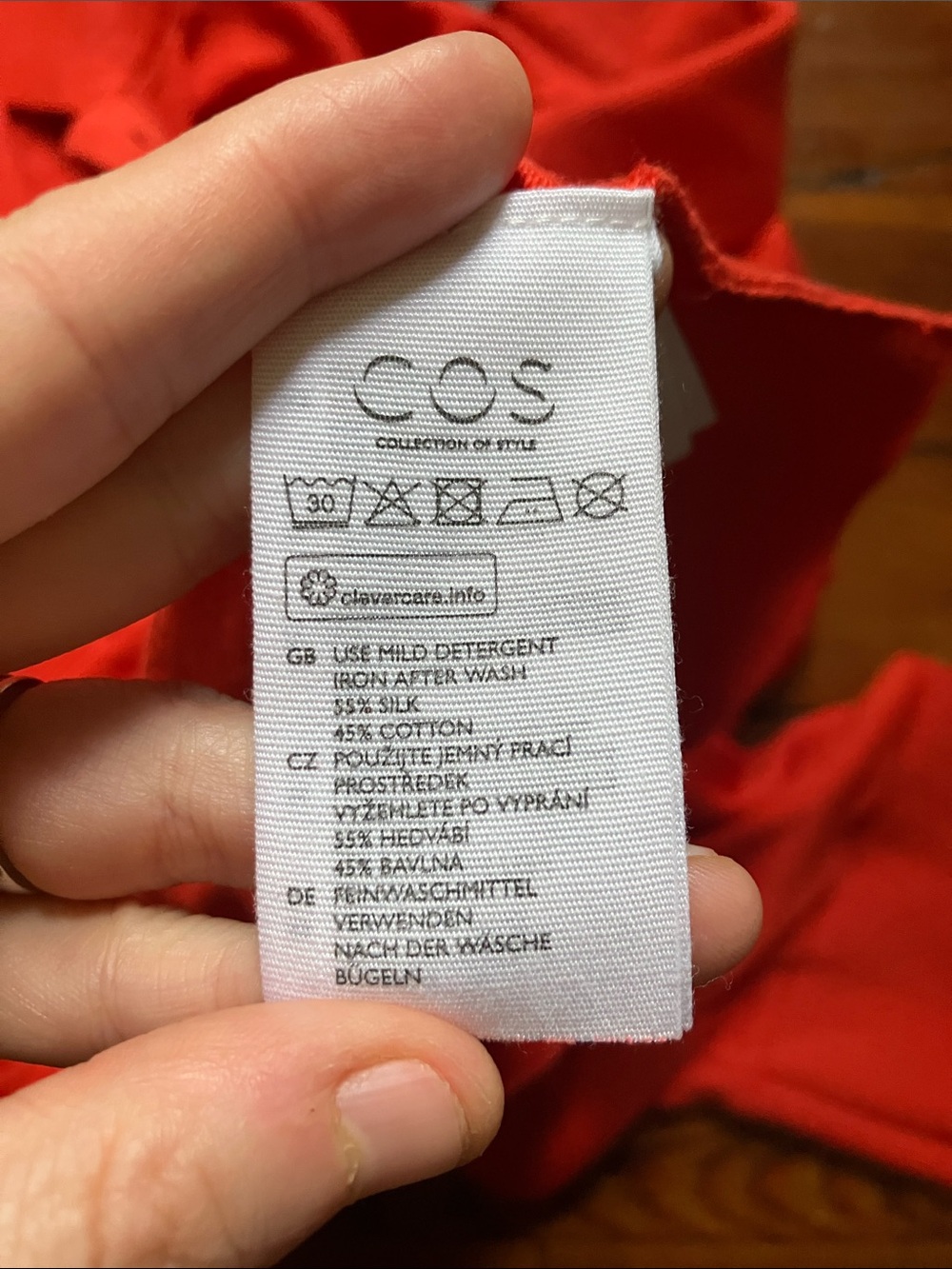 COS Silk Blend Knit Polo Shirt - Picture 3 of 4